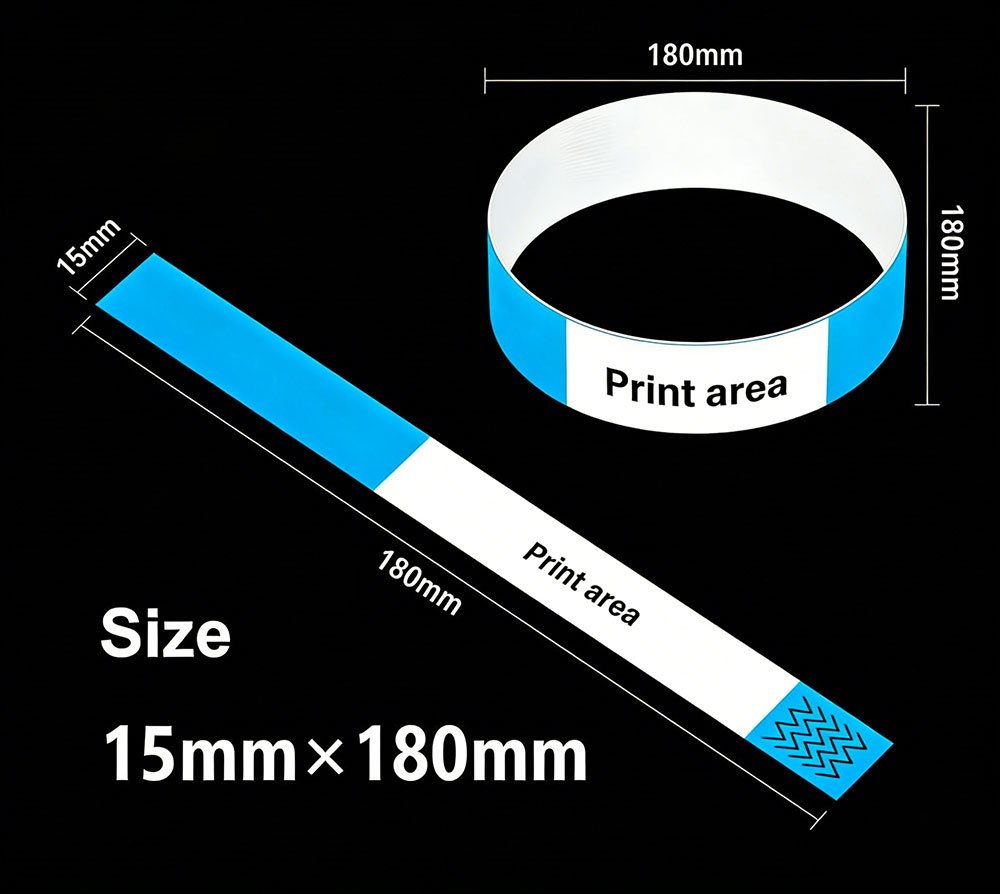 Pulseras imprimibles 15 × 180 mm para toddler / lactante