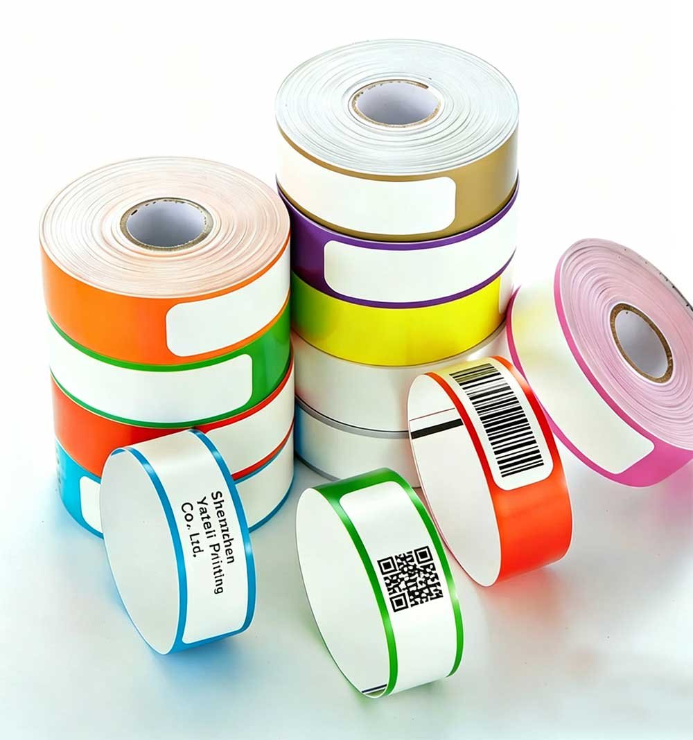 Pulseras térmicas con código de barras y QR