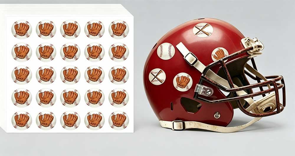 Vinilos para casco de béisbol