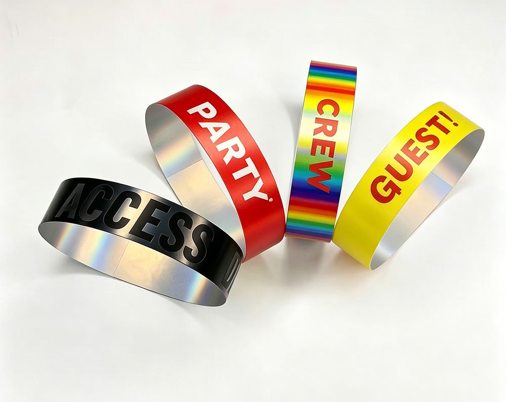 Pulseras de seguridad con holograma personalizadas