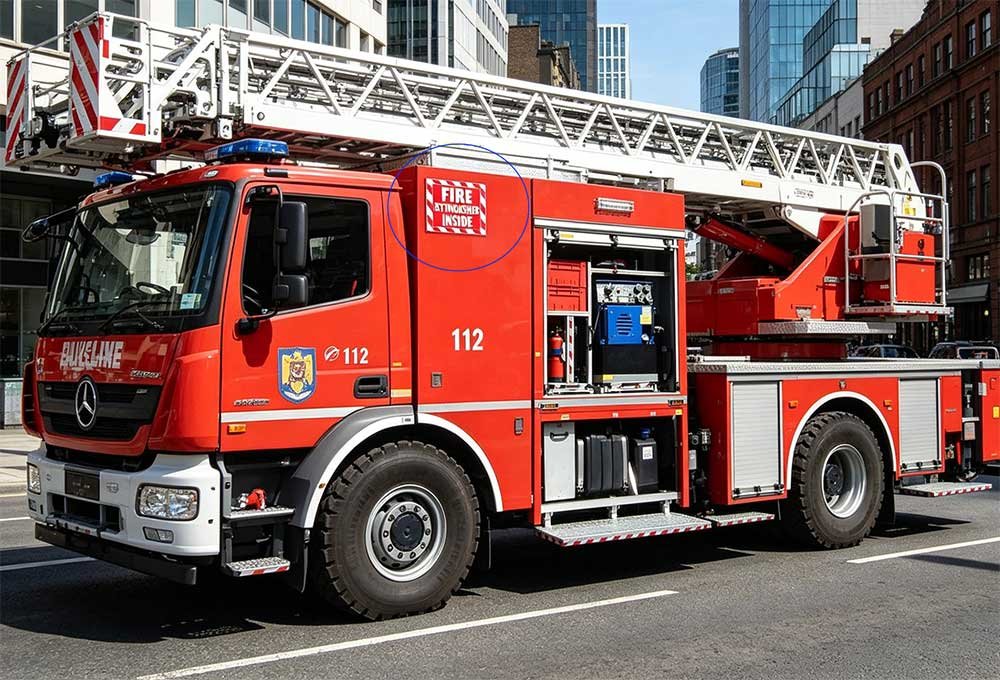 Pegatinas de camión de bomberos