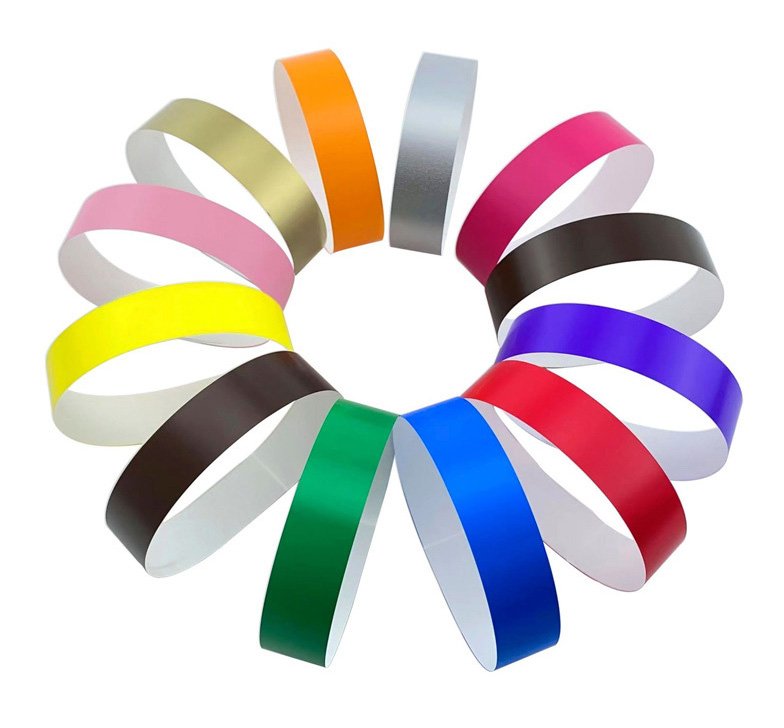 Pulseras térmicas desechables en rollo