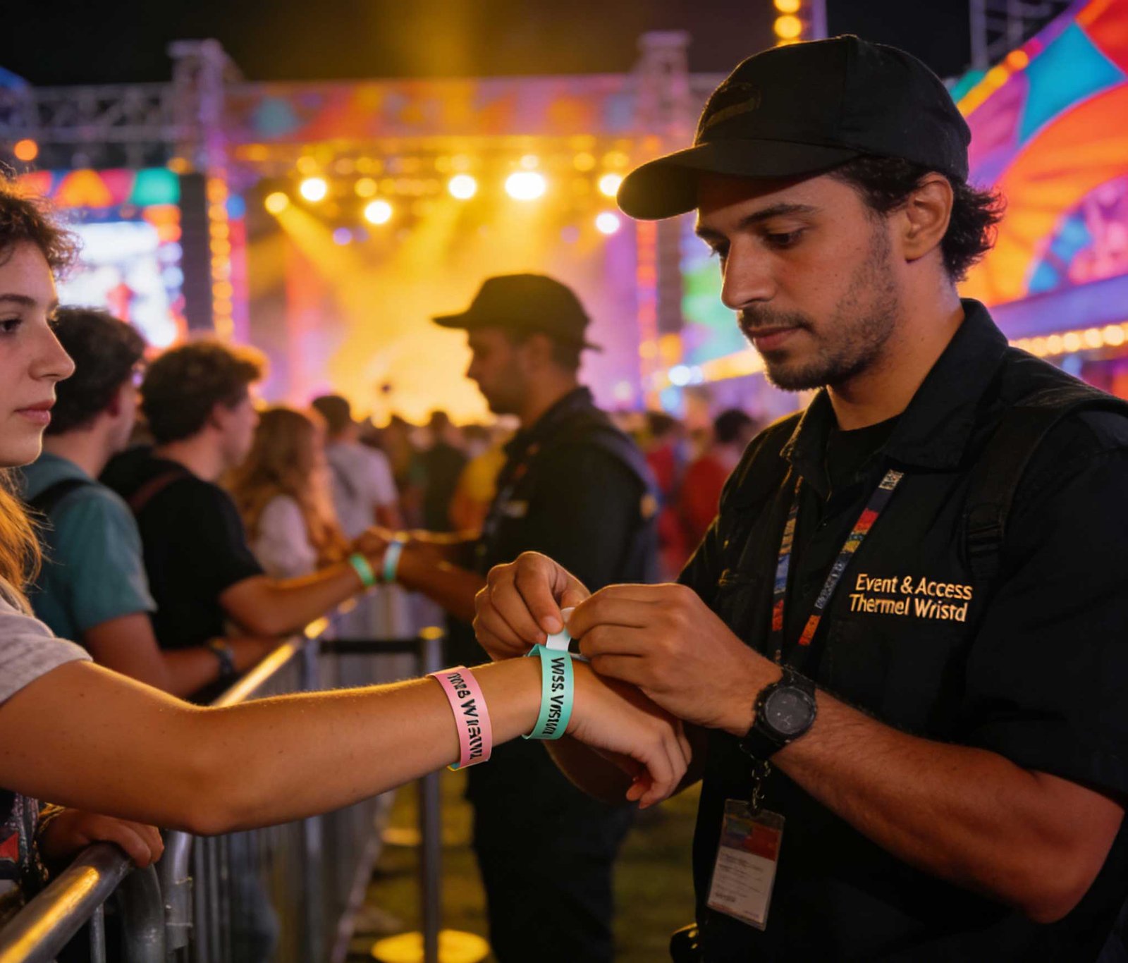 Pulseras térmicas para eventos y control de acceso