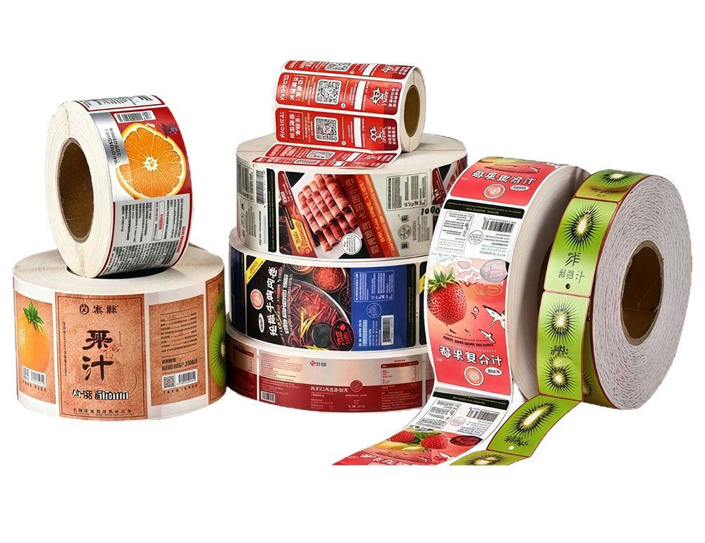 Etiquetas adhesivas personalizadas para alimentación y bebidas