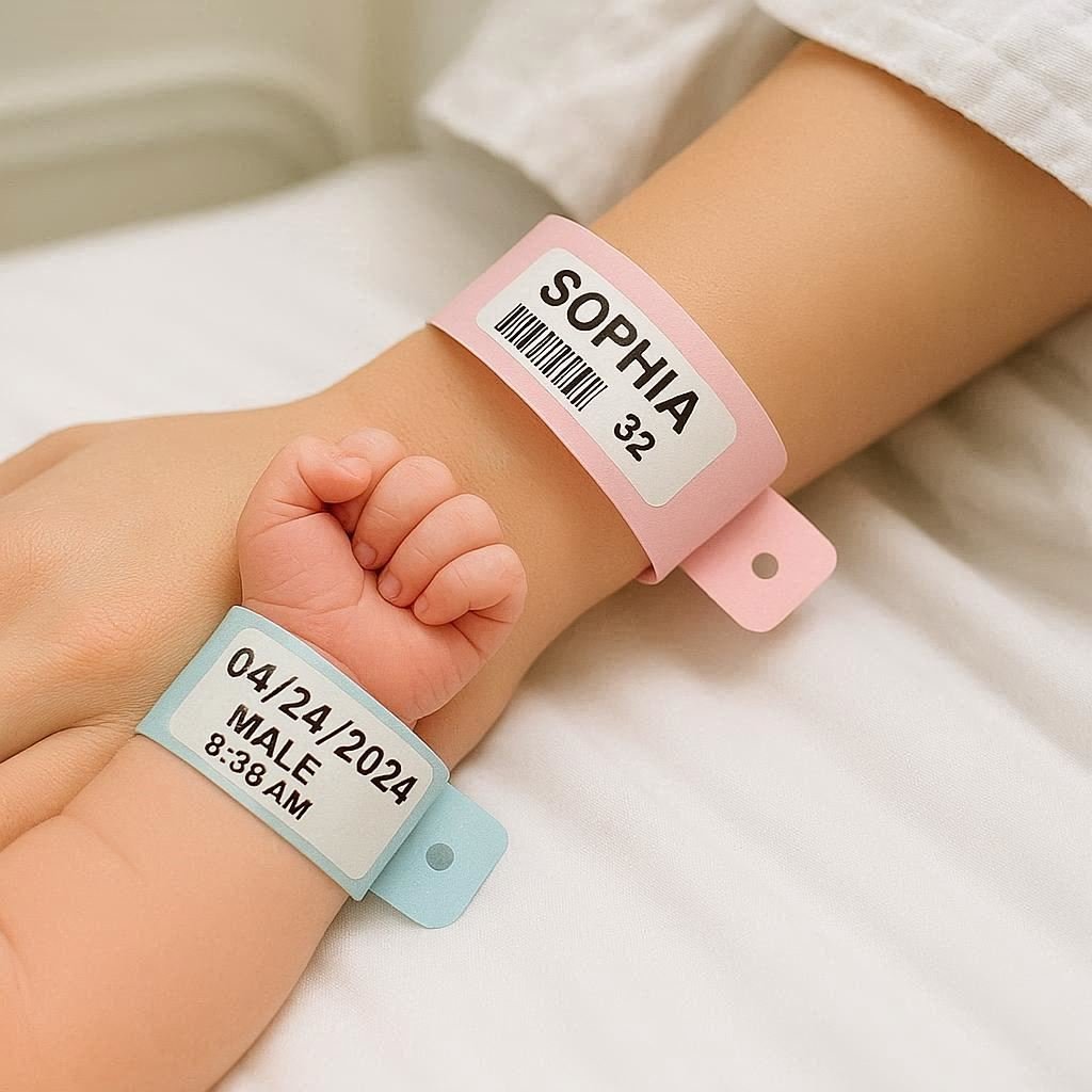 Pulseras térmicas de identificación materno-infantil