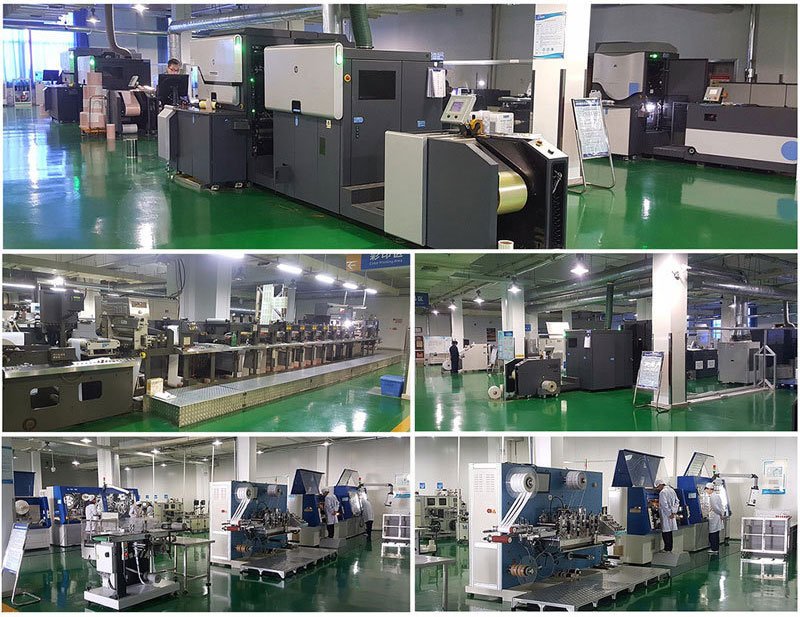 Producción en fábrica de pegatinas personalizadas para casco