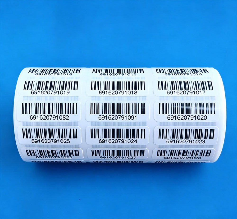 Etiqueta MRP con código de barras para supermercado