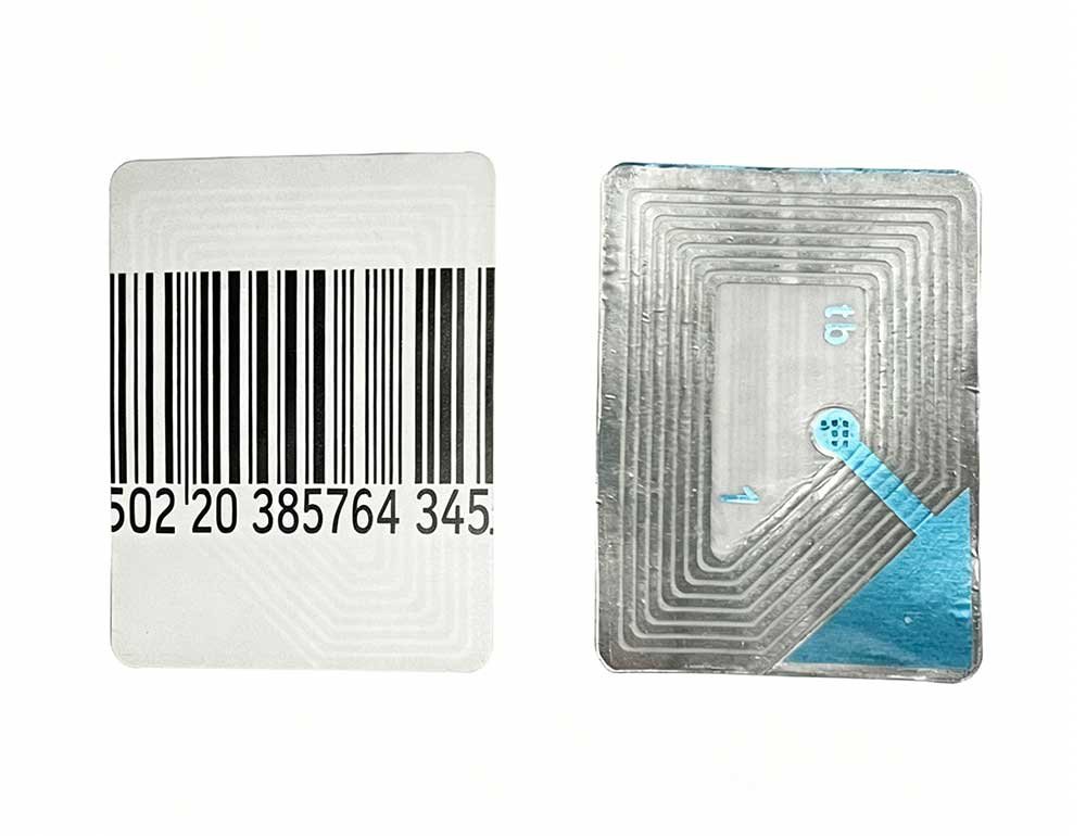 Etiquetas antirrobo con código de barras
