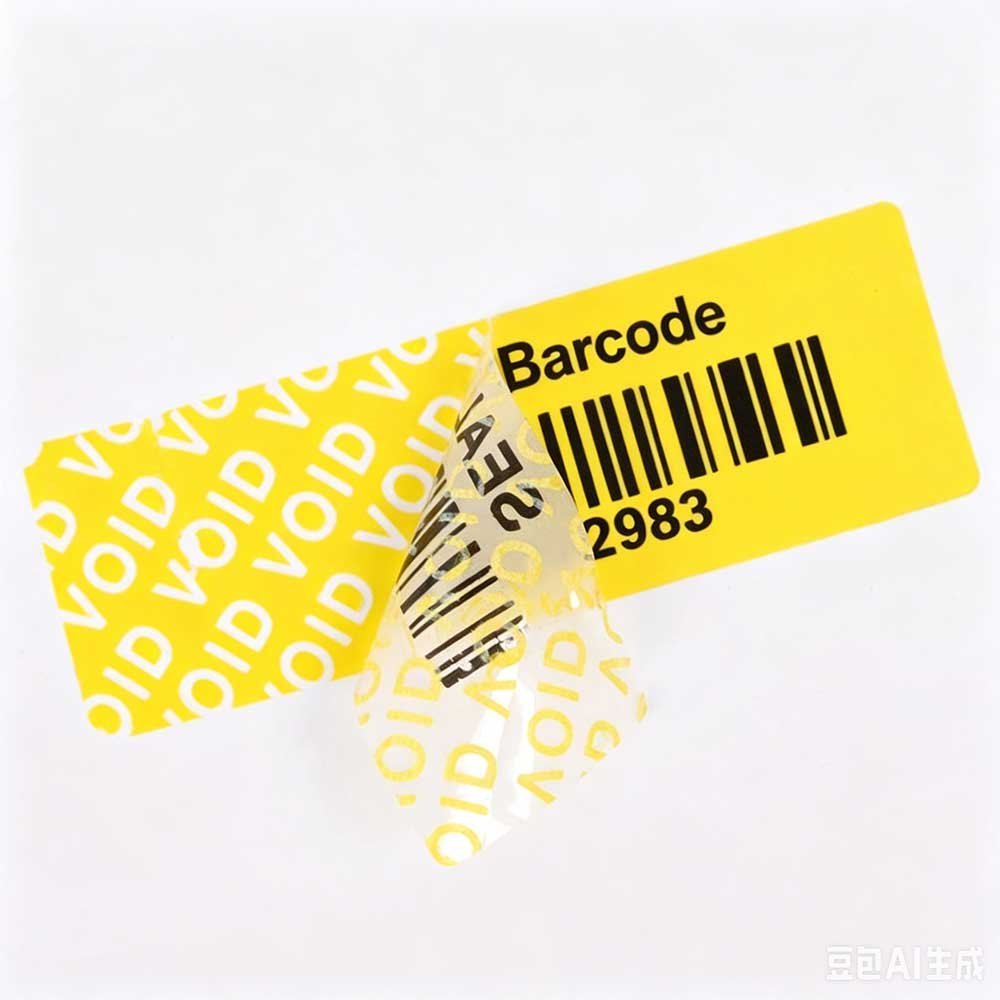 Etiquetas de código de barras de seguridad