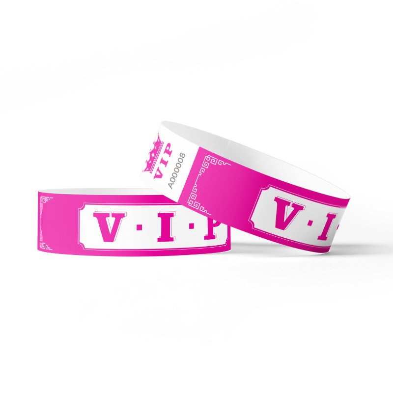 Pulseras VIP Tyvek desechables